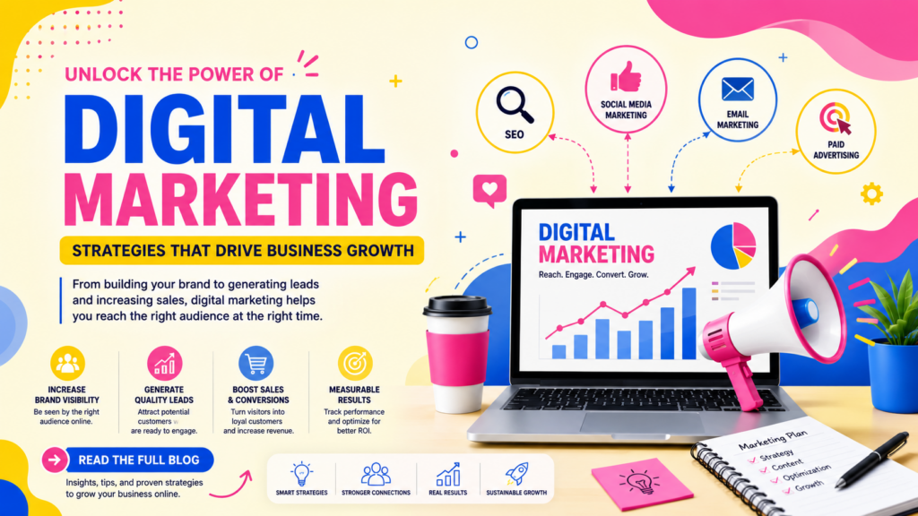 The Ultimate Guide to Digital Marketing: Strategies, Benefits, and Growth Opportunities for Businesses